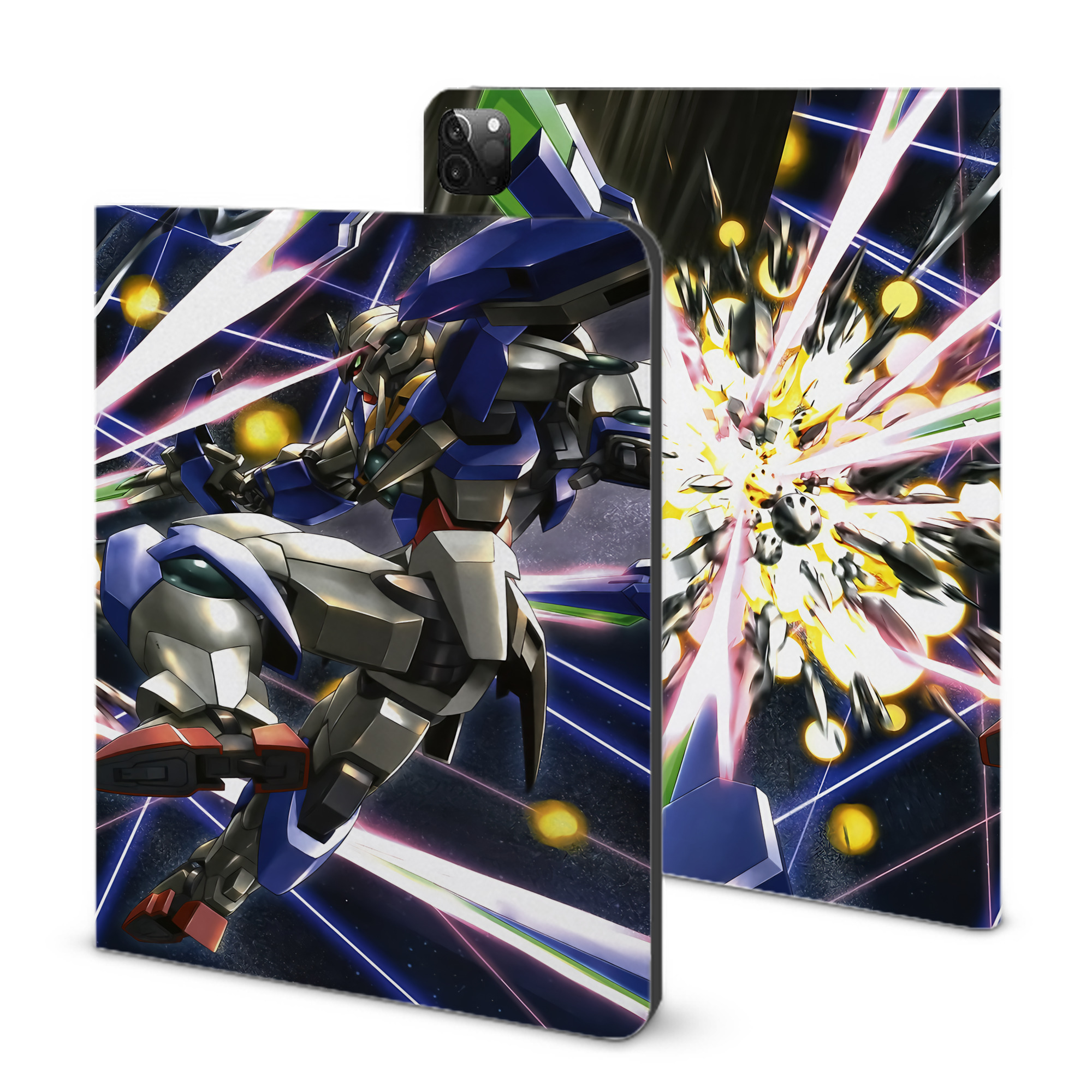 （画像用） 機動戦士ガンダム Mobile Suit Gundam IPadケース ペンホルダー付き ブックスタイルデザイン